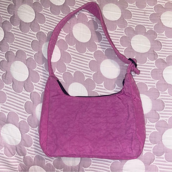 BAGGU Pink Mini Nylon Shoulder Bag - Picture 2 of 7